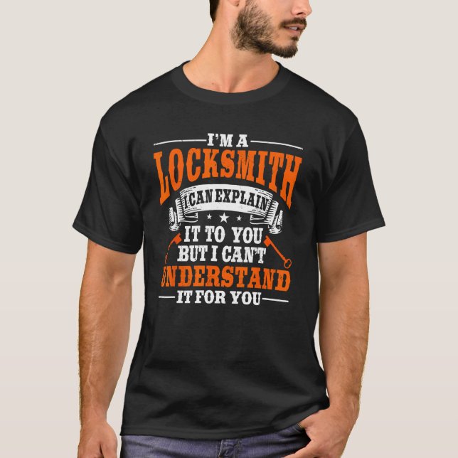T-shirt Locksmith Key Maker Locksmi, technicien de sélecte (Devant)