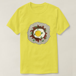 T-shirt Loco Moco Cuisine hawaïenne Nourriture Riz Hamburg
