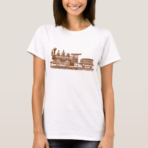 T-shirt Locomotive 02 - Marron Noisette