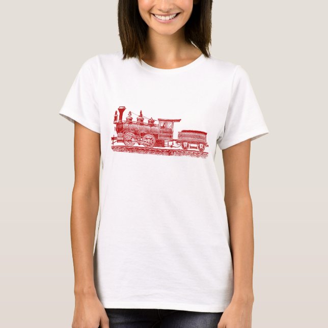 T-shirt Locomotive 02 - Ruby Red (Devant)