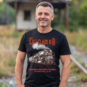 T-shirt Locomotive à vapeur Allegheny C&O Classe H-8 2-6-6
