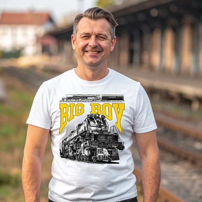 T-shirt Locomotive à vapeur Big Boy 4014. Classe 4000 de l (Big Boy 4014 Steam Loco. Union Pacific Class 4000. Mens Basic T-Shirt)