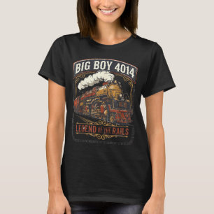 T-shirt Locomotive à vapeur Big boy 4014 train vintage