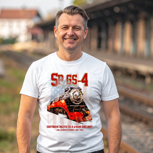 T-shirt Locomotive à vapeur classique du Pacifique Sud GS-