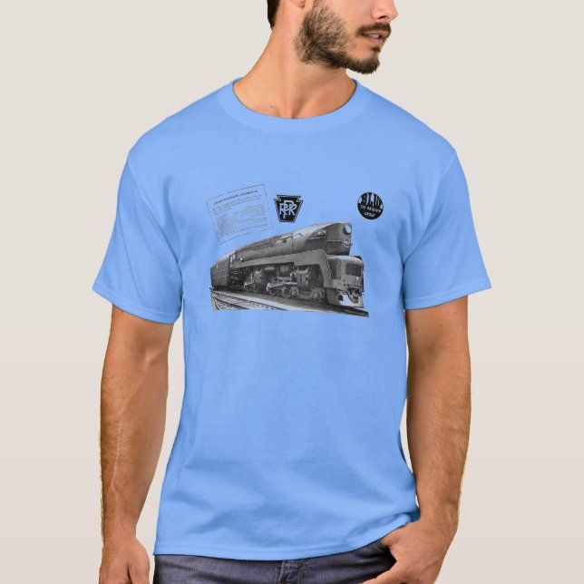 T-shirt Locomotive à vapeur de T-1 de chemin de fer de la (Devant)
