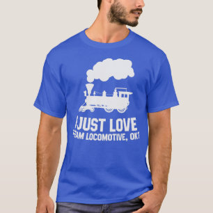 T-shirt Locomotive à vapeur J'adore la locomotive à vapeur