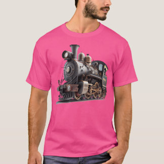 T-shirt Locomotive À Vapeur Pour Les Personnes Aimant Vint