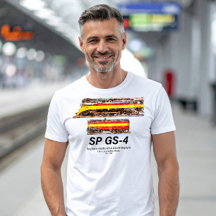 T-shirt Locomotive à vapeur Southern Pacific GS-4 Daylight