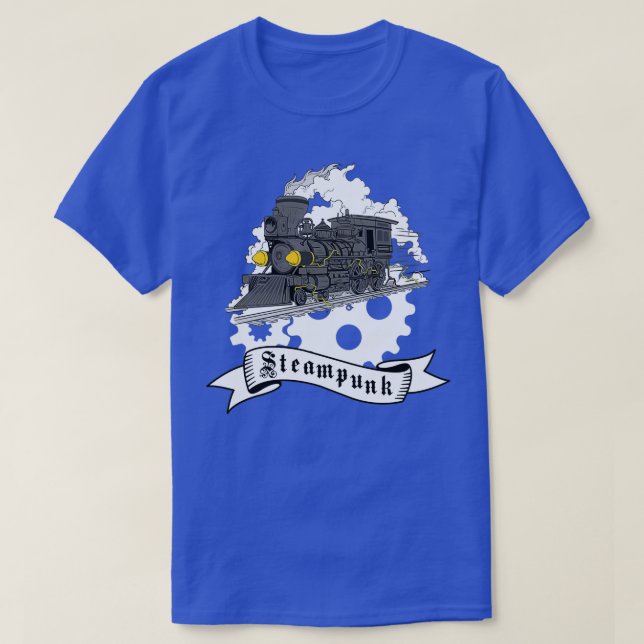T-shirt Locomotive à vapeur steampunk (Design devant)
