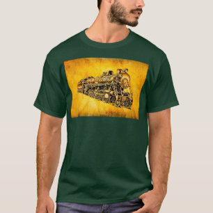 T-shirt Locomotive Dampflok vintage 4