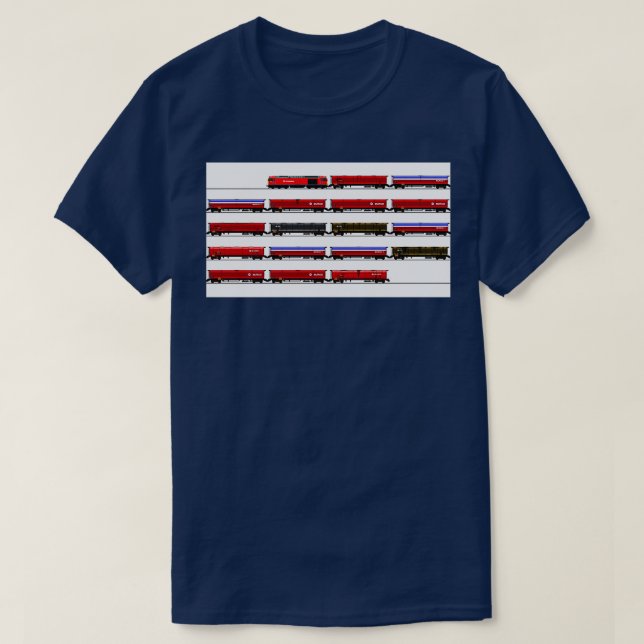 T-SHIRT LOCOMOTIVE DE CLASSE 60 AVEC RÉSERVATEURS (Design devant)