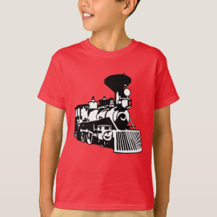 T-shirt locomotive de train de vapeur