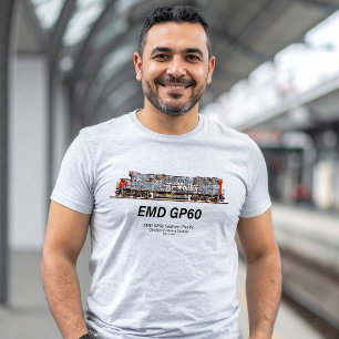 T-shirt Locomotive diesel EMD GP60 du Pacifique Sud