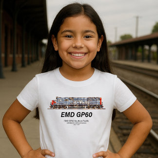T-shirt Locomotive diesel EMD GP60 du Pacifique Sud