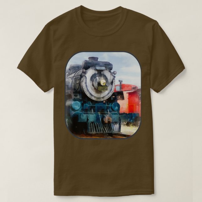 T-shirt Locomotive et caboose (Design devant)
