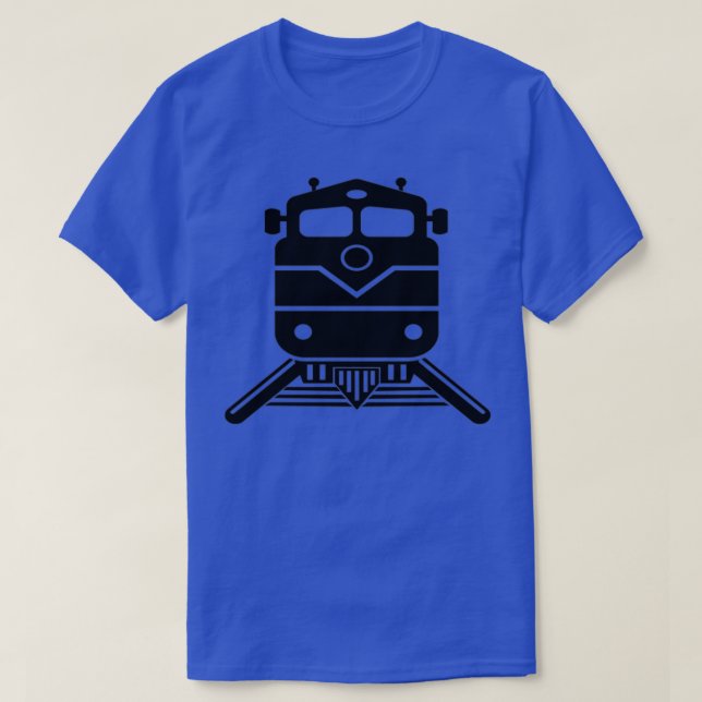 T-shirt Locomotive ferroviaire de conception de conducteur (Design devant)