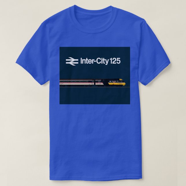 T-shirt Locomotive Intercity 125 patiné (Design devant)