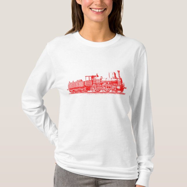 T-shirt Locomotive - Rouge (Devant)
