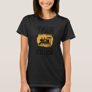 T-shirt Locomotive Station Moteur à vapeur Traverse de tra