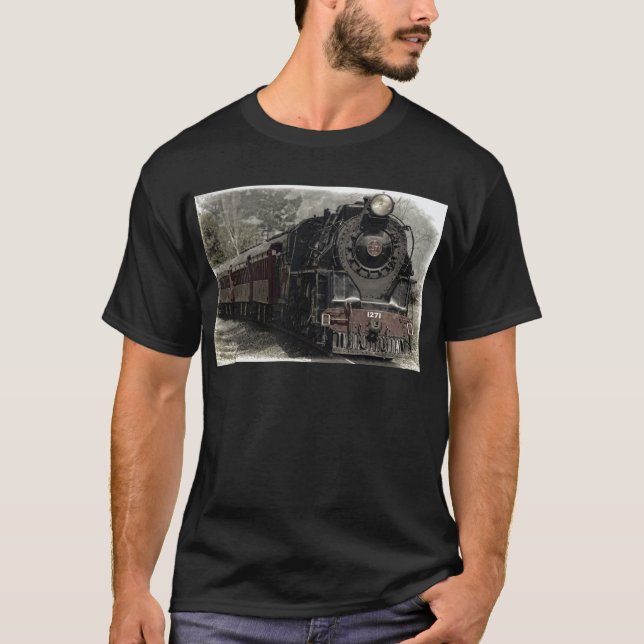 T-shirt Locomotive vintage (Devant)