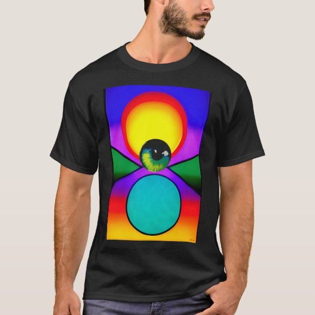 T-shirt L'Oeil Drop Ken Gage Art Psychédélique (Devant)