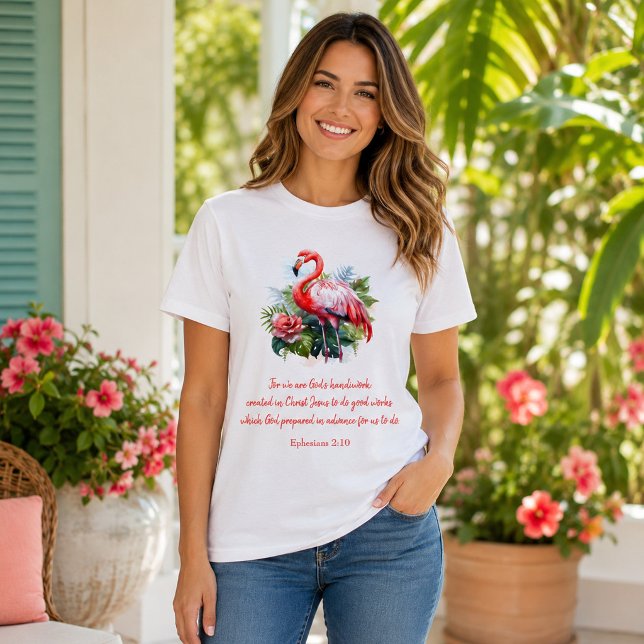 T-shirt L'oeuvre de Dieu Flamingo  (Créateur téléchargé)