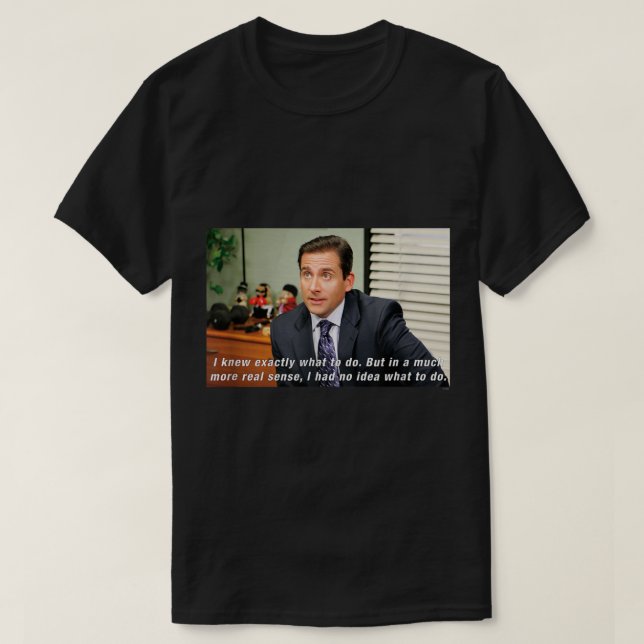 T-shirt L'Office Michael Aucune Idée (Design devant)