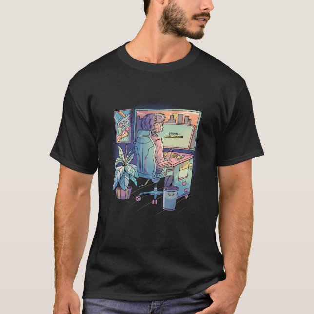 T-shirt Lofi Jouer (Devant)