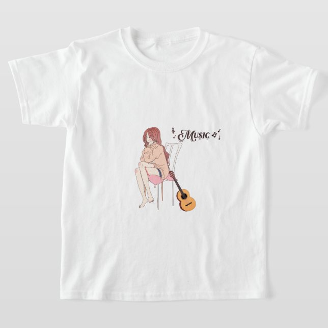 T-shirt Lofi Music & Anime Girl | Otaku & Manga Lover (Poser)