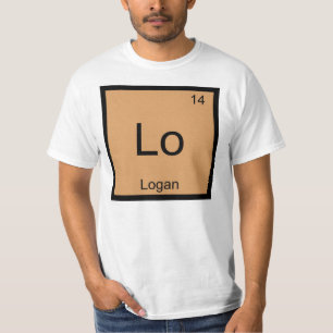 T-shirt Logan  Nom Élément Chimique Tableau Périodique
