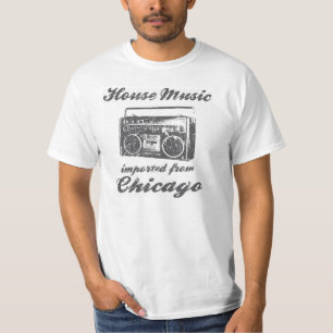 T-shirt Logez la musique importée de la pièce en t de ba