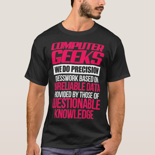 T-shirt Logiciel de codeur de programmeur Geek de l'ordina (Devant)