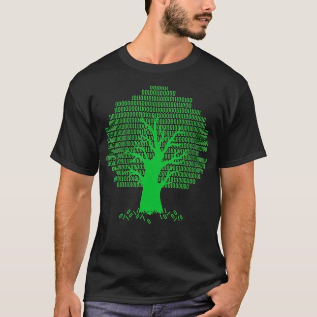 T-shirt Logiciel de programmeur informatique Binary Tree (Devant)