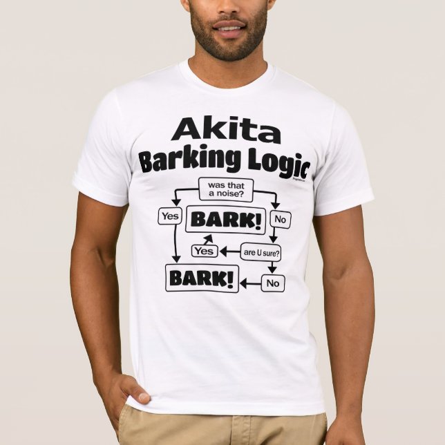 T-shirt Logique Akita Barking (Devant)