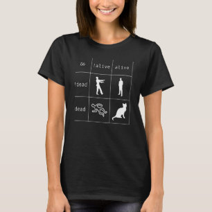 T-shirt Logique Booléenne Programmateur Vivant Et Mort Cat