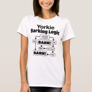 T-shirt Logique d'écorçage Yorkie