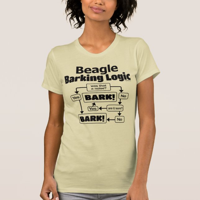 T-shirt Logique d'écorcement de beagle (Devant)