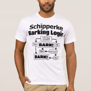 T-shirt Logique d'écorcement de Schipperke