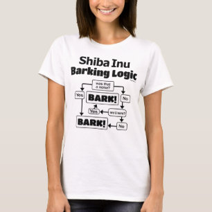 T-shirt Logique d'écorcement de Shiba Inu