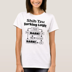 T-shirt Logique Shih Tzu d'aboiement