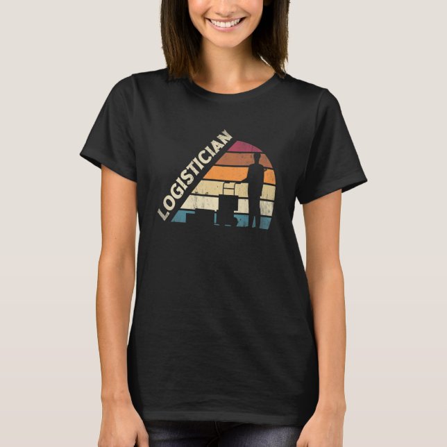 T-shirt Logistique Silhouette de logisticien (Devant)