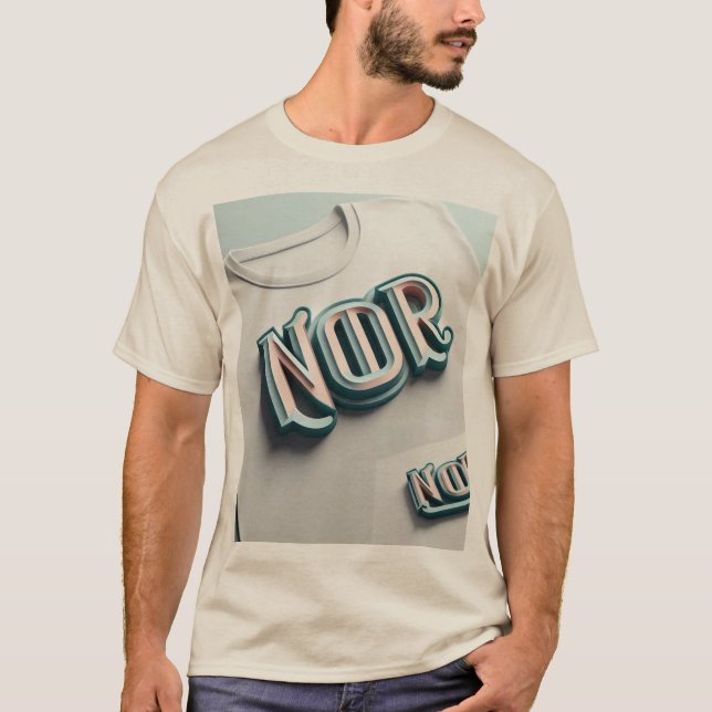 T-shirt Logo 3D Noor Illuminé Tee (Devant)