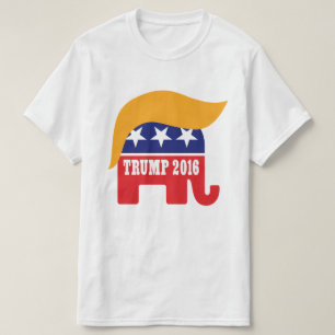 T-shirt Logo à cheveux d'éléphant GOP Donald Trump 2016