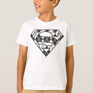 T-shirt Logo à motifs de losanges noir de Supergirl