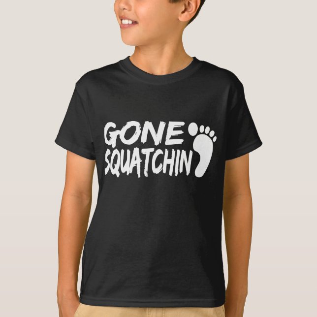 T-shirt Logo ALLÉ unique de SQUATCHIN avec l'EMPREINTE DE (Devant)