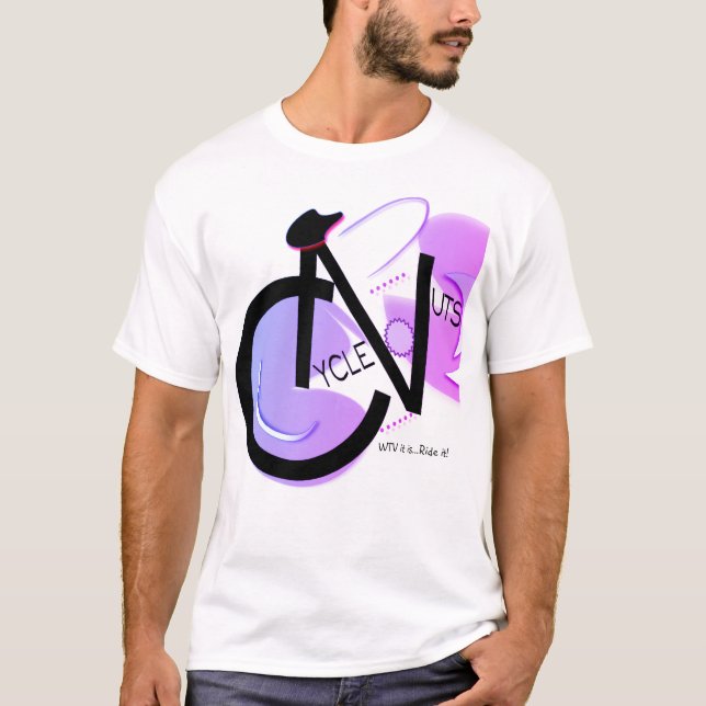 T-shirt Logo américain T de CycleNuts d'habillement (Devant)
