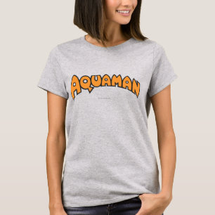 T-shirt Logo Aquaman Orange