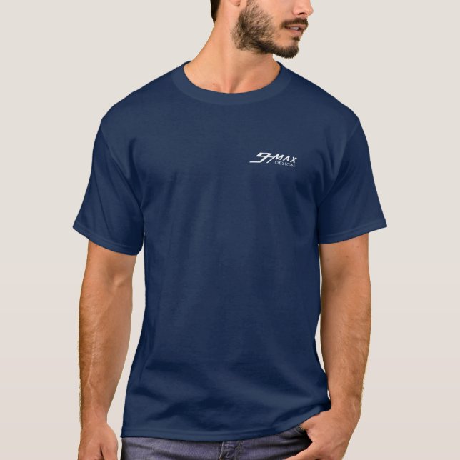 T-shirt logo arrière de karting américain (Devant)