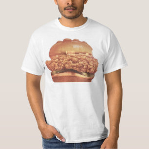 T-SHIRT LOGO AU POULET ET POPIES SANDWICH AU POULET