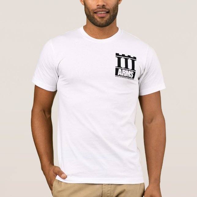T-shirt Logo avant de poche, des textes dos dessus - (Devant)